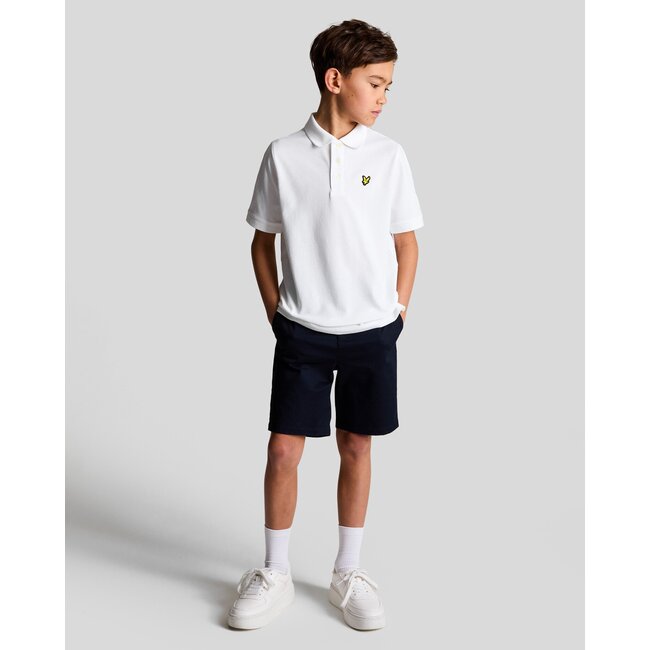 Lyle & Scott winter polo shirt jongens - wit