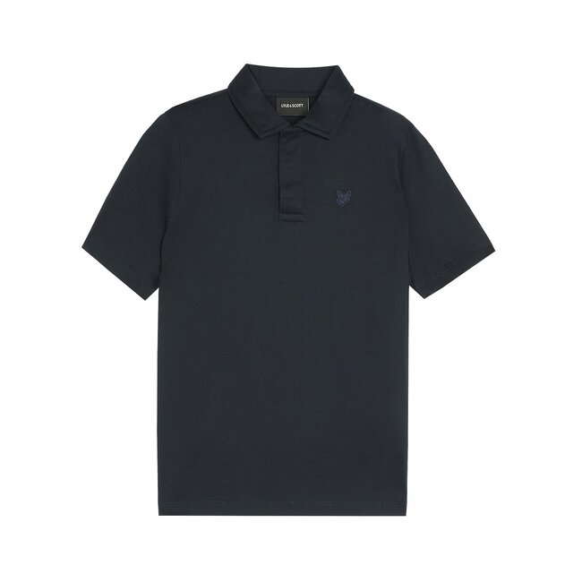Lyle & Scott winter polo shirt jongens - donker navy blauw - Tonal