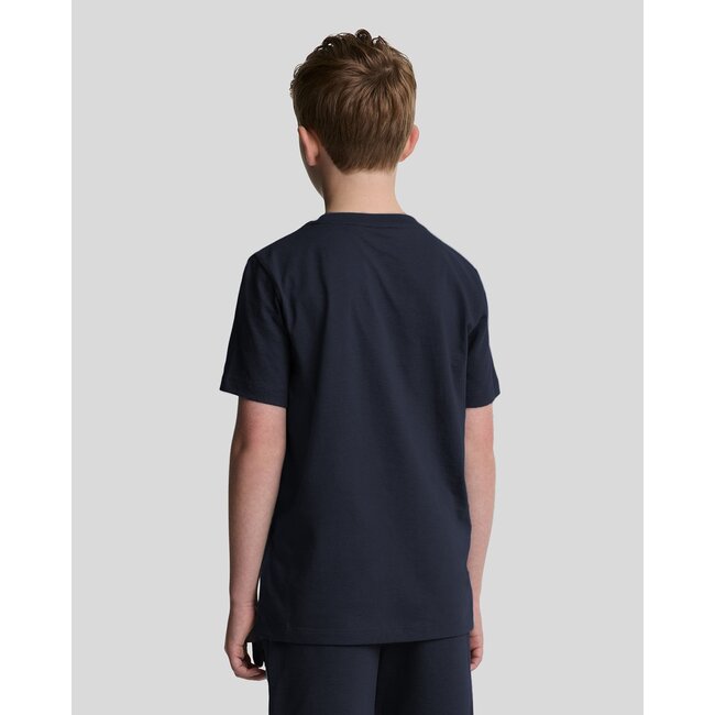 Lyle & Scott winter t-shirt jongens - navy blauw