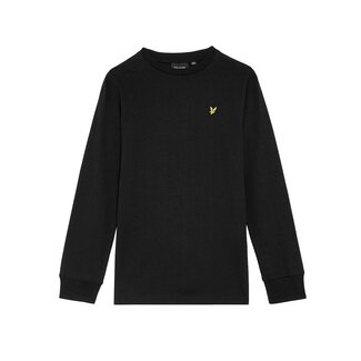Lyle & Scott winter t-shirt jongens - zwart - longsleeve
