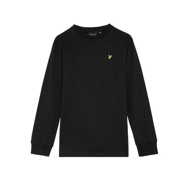 Lyle & Scott winter t-shirt jongens - zwart - longsleeve