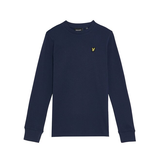 Lyle & Scott winter t-shirt jongens - navy blauw - longsleeve