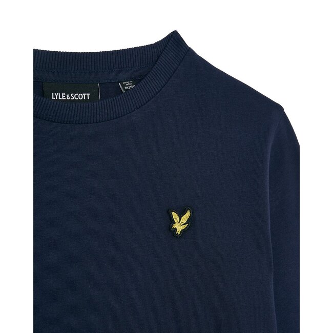 Lyle & Scott winter t-shirt jongens - navy blauw - longsleeve