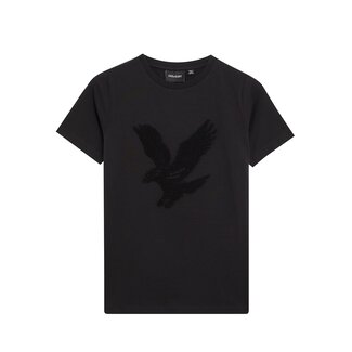 Lyle & Scott winter t-shirt jongens - zwart