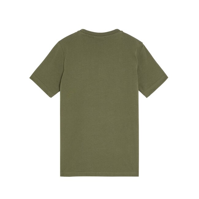Lyle & Scott winter t-shirt jongens - donker groen - gebroduurd