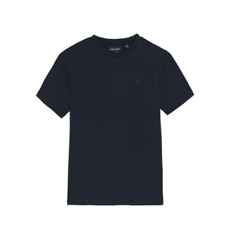 Lyle & Scott winter t-shirt jongens - donker navy blauw - Tonal