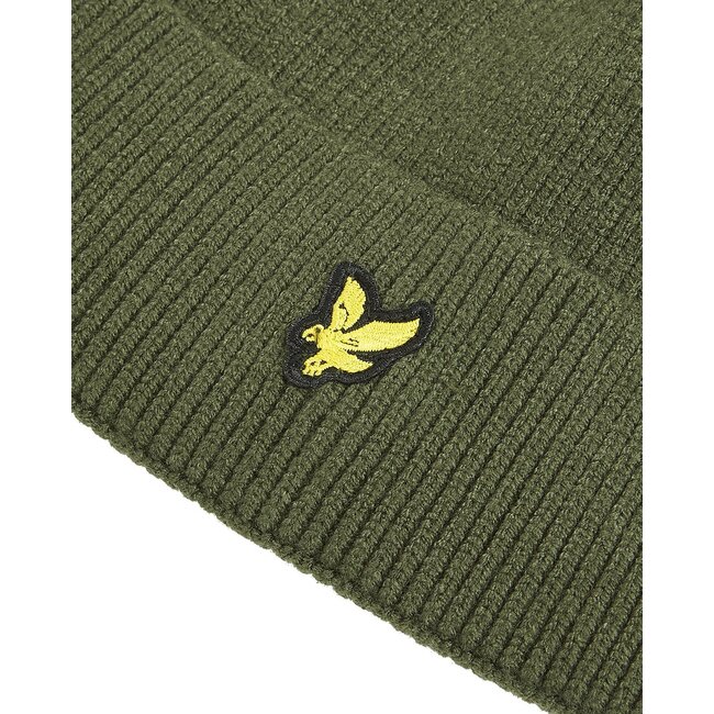 Lyle & Scott winter muts jongens - donker groen
