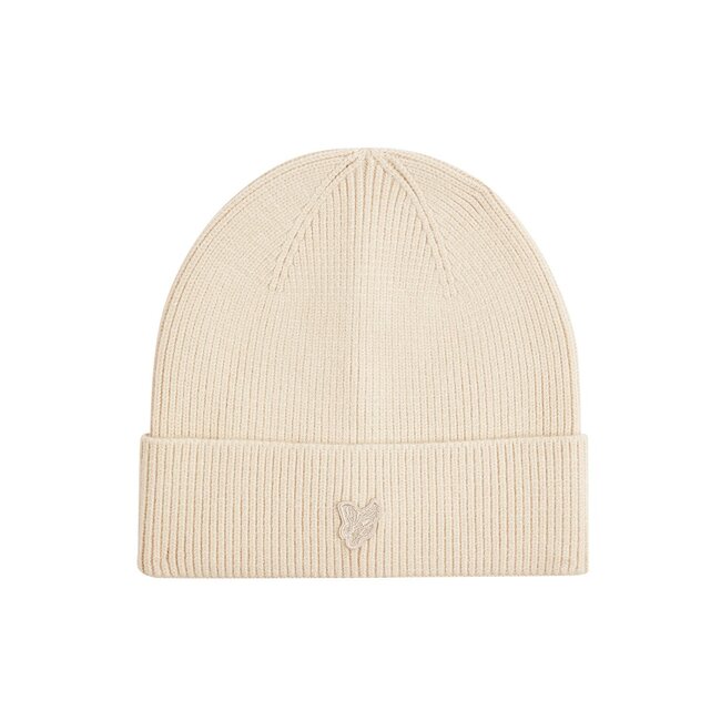 Lyle & Scott winter muts jongens - beige - Tonal Eagle