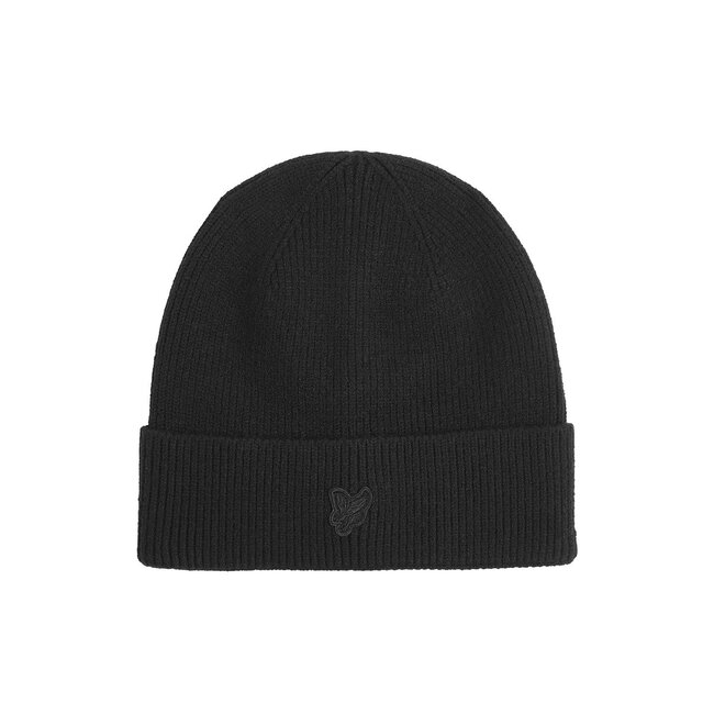 Lyle & Scott winter muts jongens - zwart - Tonal Eagle