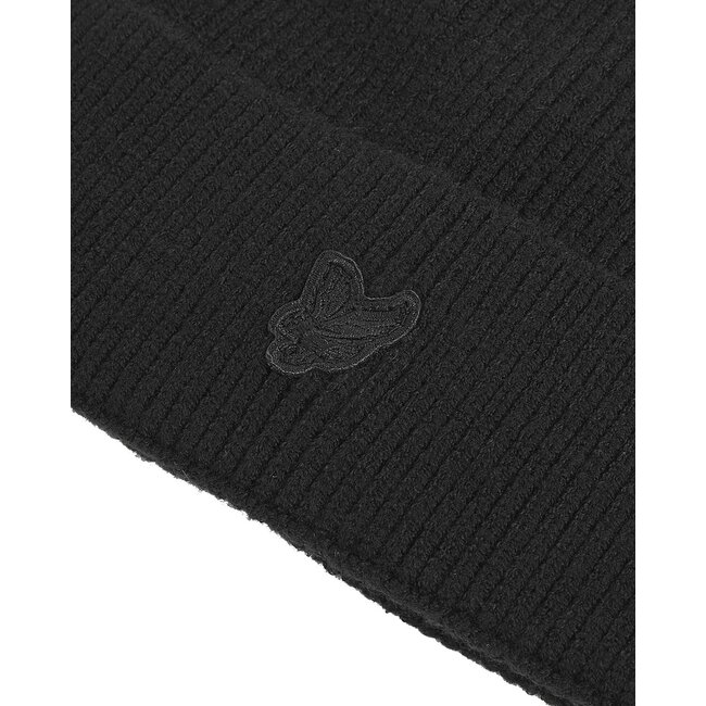 Lyle & Scott winter muts jongens - zwart - Tonal Eagle