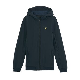 Lyle & Scott winter softshell jas jongens - donker navy blauw - capuchon