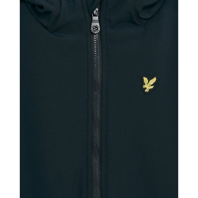Lyle & Scott winter softshell jas jongens - donker navy blauw - capuchon