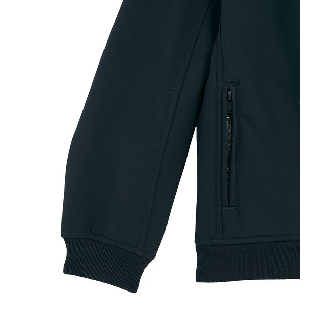 Lyle & Scott winter softshell jas jongens - donker navy blauw - capuchon