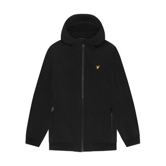 Lyle & Scott winter softshell jas jongens - zwart - capuchon