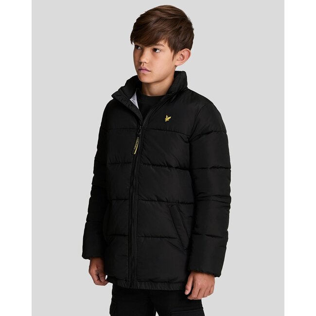 Lyle & Scott winter winterjas jongens - zwart - puffer, gewatteerd
