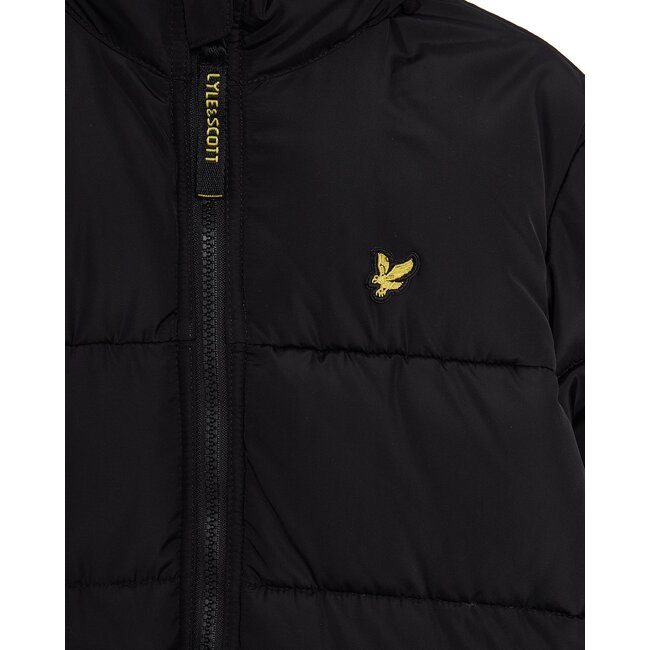 Lyle & Scott winter winterjas jongens - zwart - puffer, gewatteerd