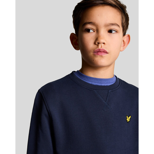 Lyle & Scott winter sweater jongens - navy blauw