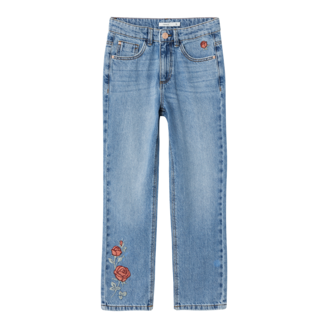 Name it winter jeansbroek meisjes - blauw - straight fit / rose - NkfRose