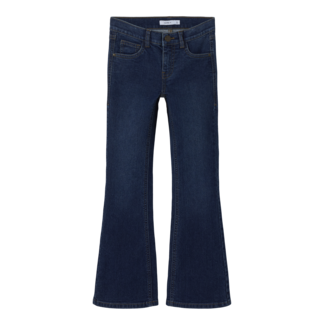 Name it winter jeansbroek meisjes - blauw - bootcut fit - NkfPolly