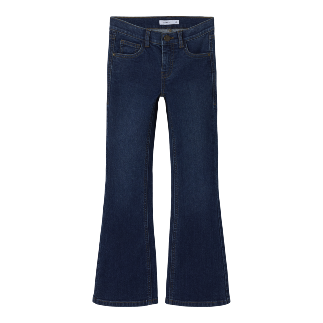 Name it winter jeansbroek meisjes - blauw - bootcut fit - NkfPolly