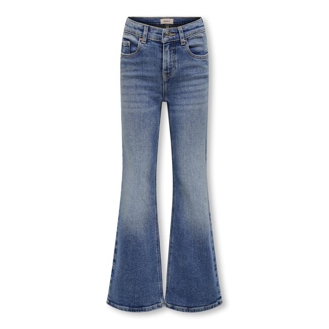 Kids ONLY winter jeansbroek meisjes - blauw - KogJuicy - flared fit