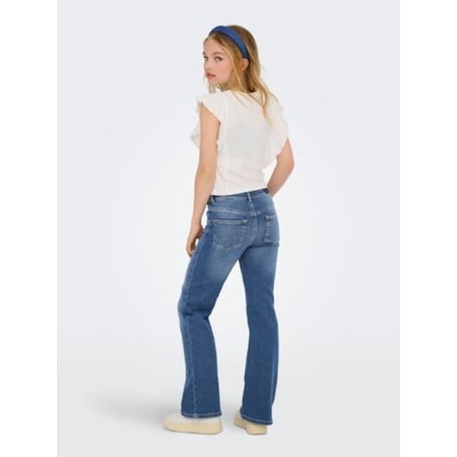 Kids ONLY winter jeansbroek meisjes - blauw - KogJuicy - flared fit