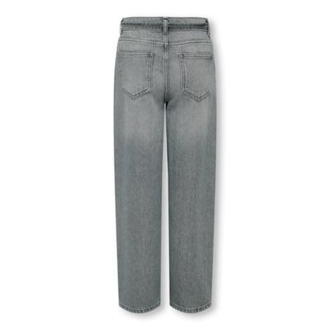 Kids ONLY winter jeansbroek meisjes - grijs - KogGianna - balloon fit