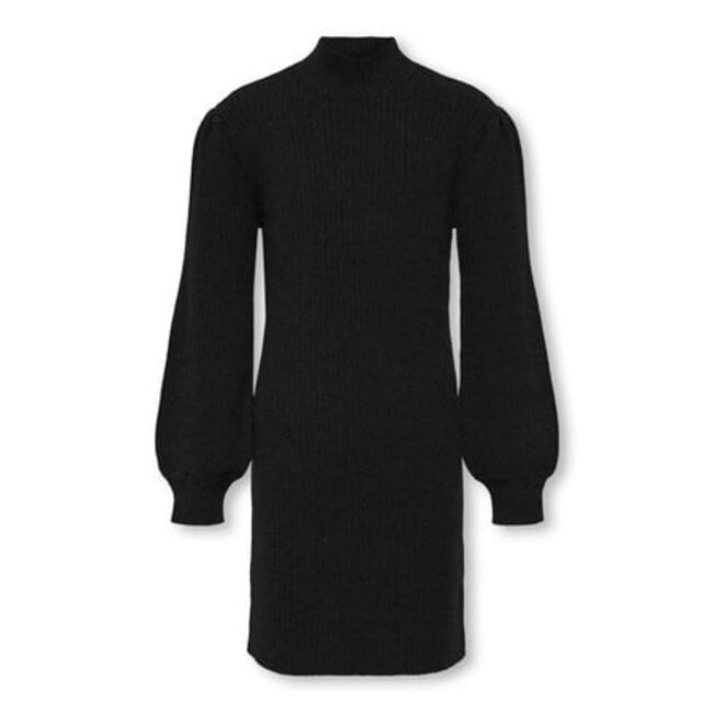 Kids ONLY winter jurk meisjes - zwart - KogKatia - comfort fit, gebreid