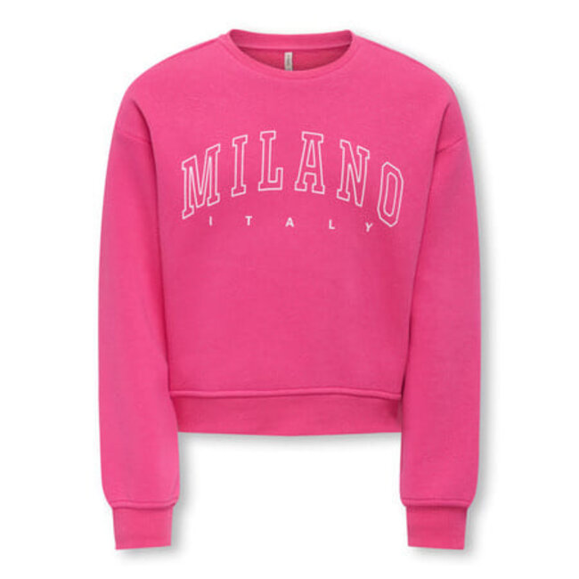 Kids ONLY winter sweater meisjes - roze - KogSweat - loose fit