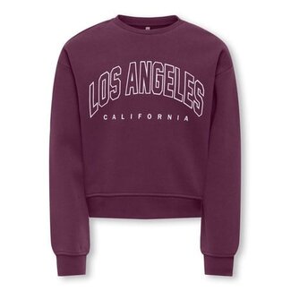 Kids ONLY winter sweater meisjes - paarse - KogSweat - loose fit