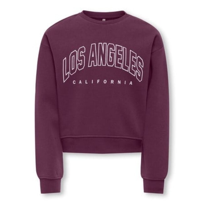 Kids ONLY winter sweater meisjes - paarse - KogSweat - loose fit