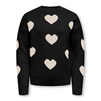 Kids ONLY winter sweater meisjes - zwart - KogNaja - regular fit, gebreid