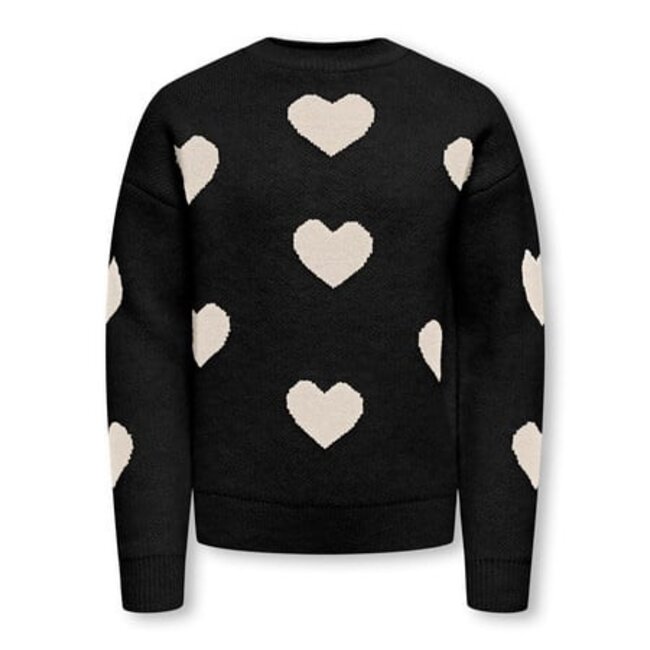 Kids ONLY winter sweater meisjes - zwart - KogNaja - regular fit, gebreid