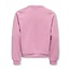 Kids ONLY winter sweater meisjes - roze - KogZenna - oversize fit, glitter steentjes