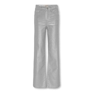 Kids ONLY winter broek meisjes - grijs - KogJuicy - wide leg fit