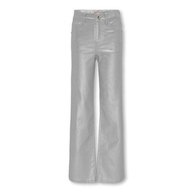 Kids ONLY winter broek meisjes - grijs - KogJuicy - wide leg fit