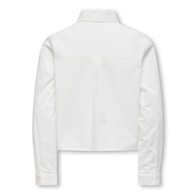 Kids ONLY winter t-shirt meisjes - wit - KogClara - oversize fit