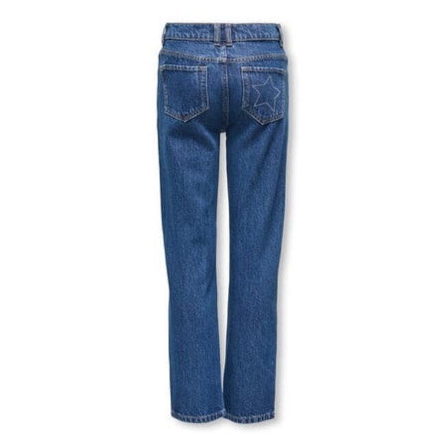 Kids ONLY winter jeansbroek meisjes - blauw - KogCarly - straight fit