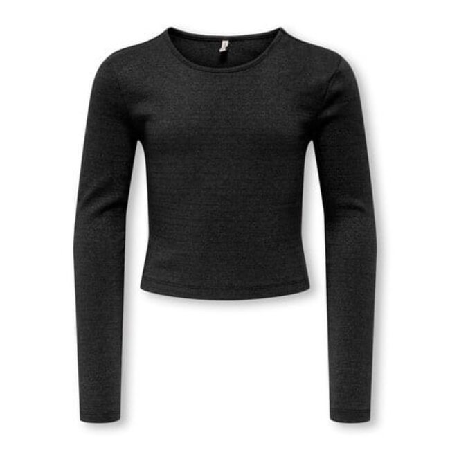 Kids ONLY winter top meisjes - zwart - KogTrinny - tight fit, longsleeve, glitter