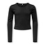 Kids ONLY winter top meisjes - zwart - KogTrinny - tight fit, longsleeve, glitter
