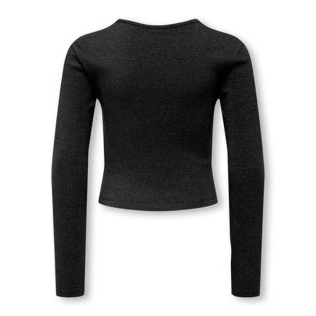 Kids ONLY winter top meisjes - zwart - KogTrinny - tight fit, longsleeve, glitter