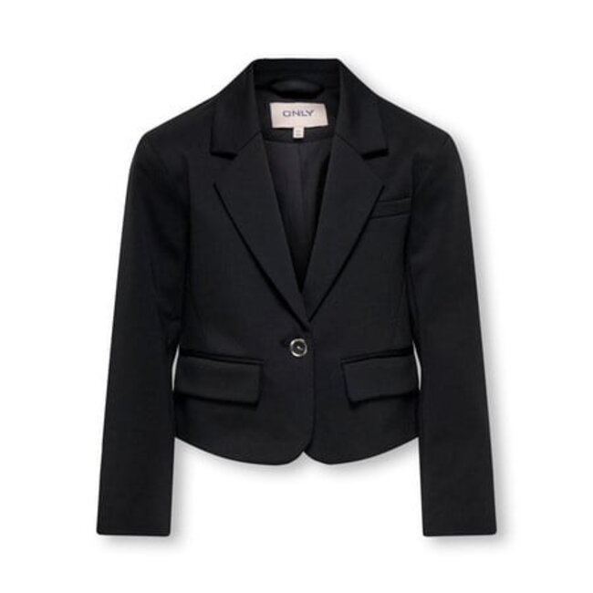 Kids ONLY winter blazer meisjes - zwart - KogPeach - oversize fit