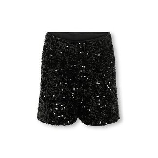 Kids ONLY winter shorts meisjes - zwart - KogConfidence - regular fit, pailletten