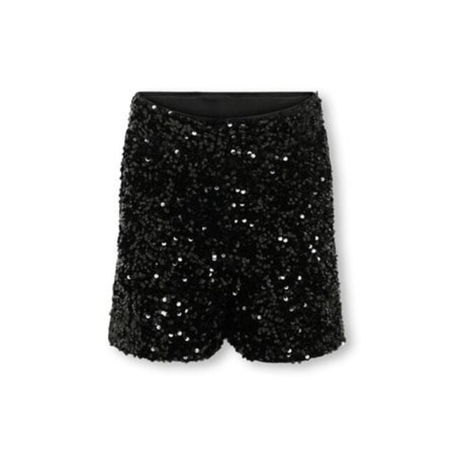 Kids ONLY winter shorts meisjes - zwart - KogConfidence - regular fit, pailletten