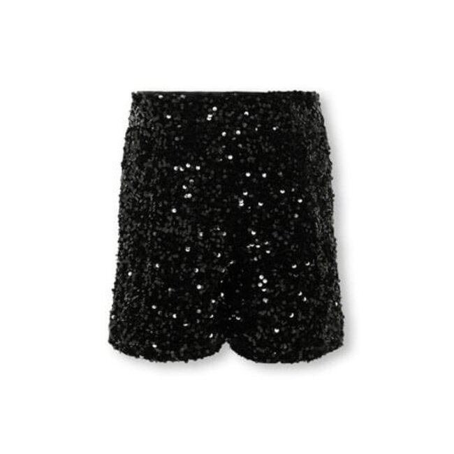 Kids ONLY winter shorts meisjes - zwart - KogConfidence - regular fit, pailletten
