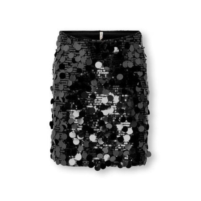 Kids ONLY winter rok meisjes - zwart - KogJadel - pailletten