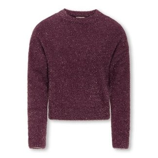 Kids ONLY winter sweater meisjes - paars - KogPiumo - regular fit, glitter