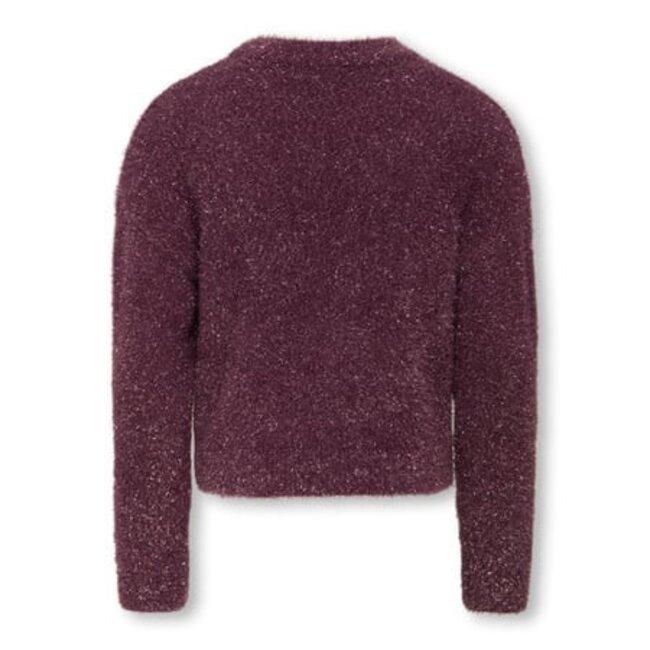 Kids ONLY winter sweater meisjes - paars - KogPiumo - regular fit, glitter