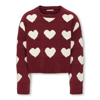 Kids ONLY winter sweater meisjes - paars - KogSus - regular fit, gebreid