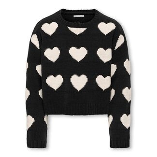 Kids ONLY winter sweater meisjes - zwart - KogSus - regular fit, gebreid